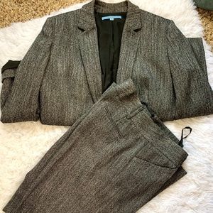Black tweed suit pants/ dress pants/ slacks